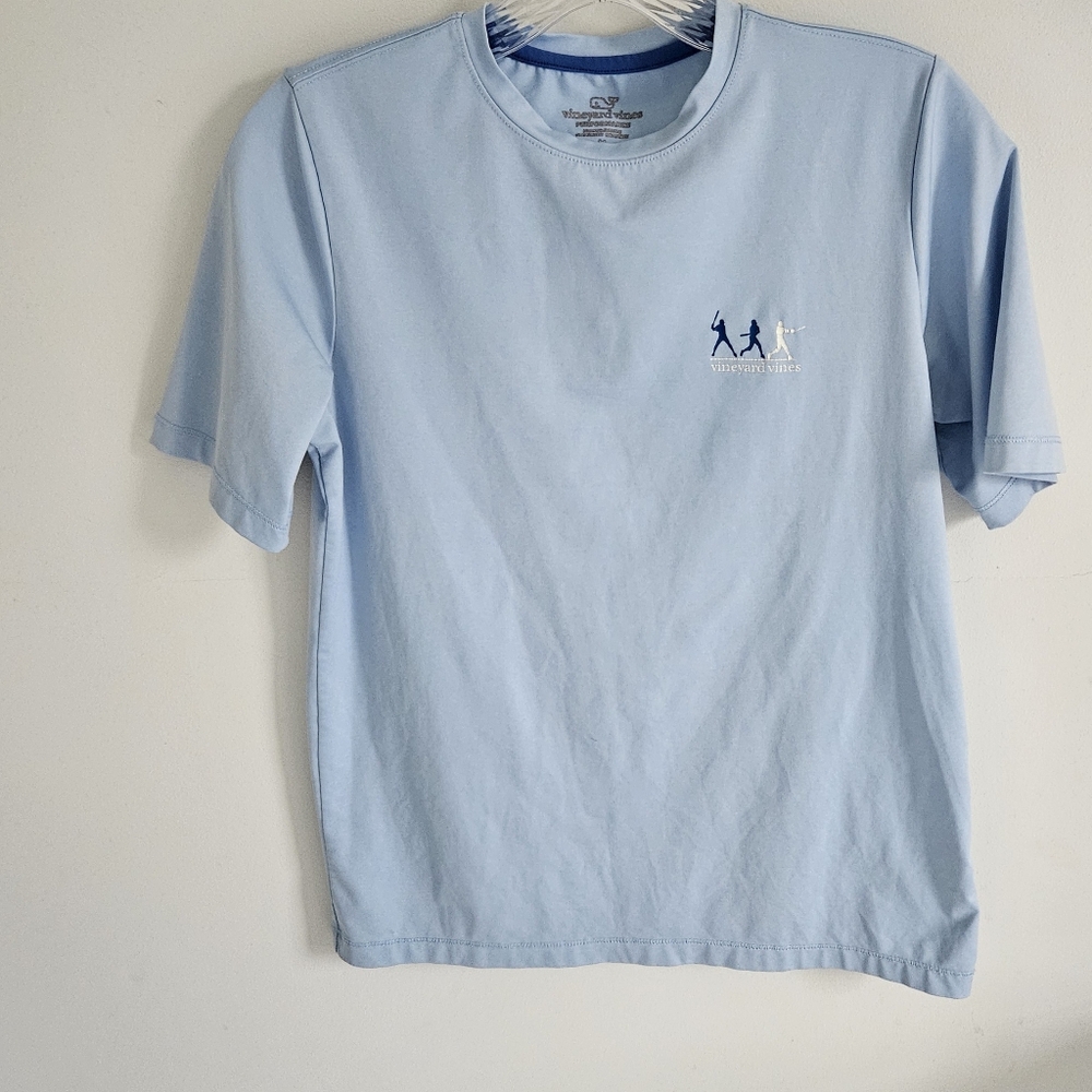 Vineyard Vines Performance Blue Baseball Tshirt